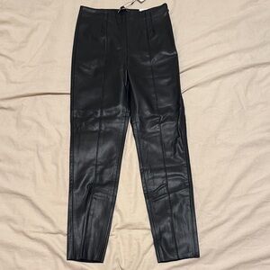 Zara Leather Hi-Rise Leggings